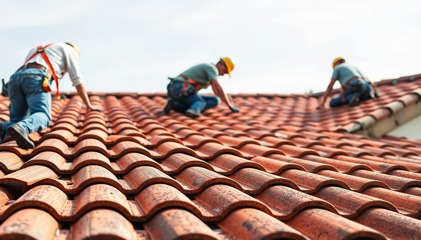 Tile roofing